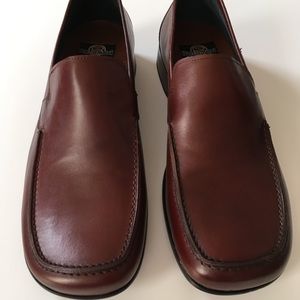 Bacco bucci men’s shoes leather loafers brown size 10